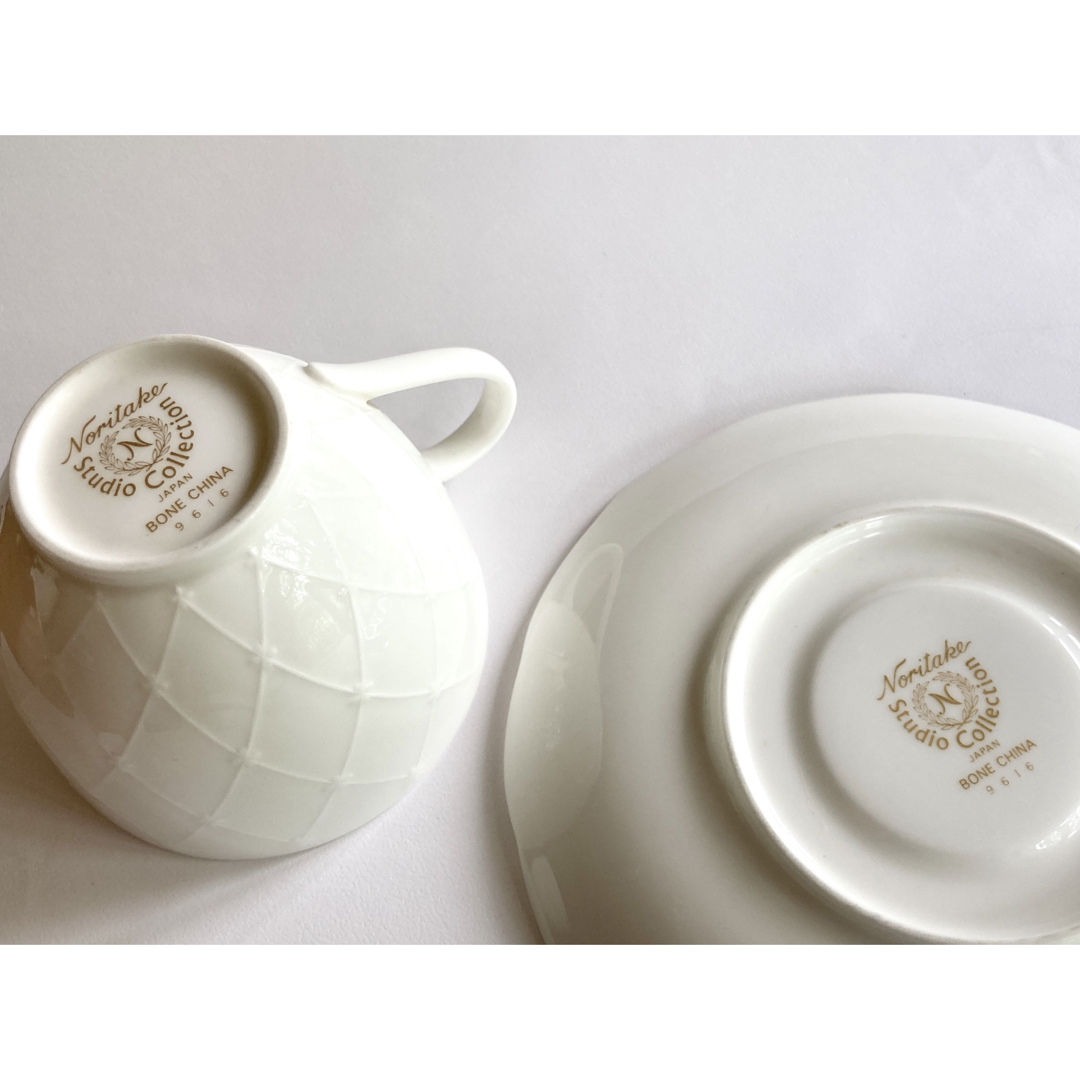 Noritake - ノリタケ スタジオコレクション カップ&ソーサー ボーン