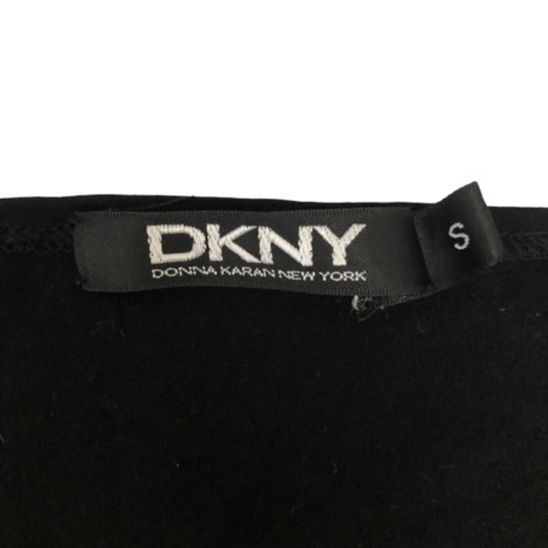 ダナキャランニューヨーク DKNY ワンピース ひざ丈 ノースリーブ 無地 黒 2
