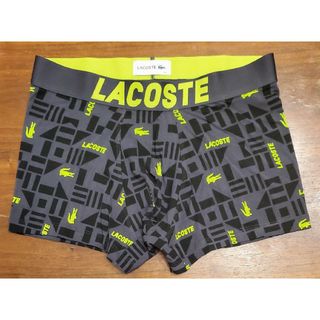 ラコステ(LACOSTE)のラコステ　新品　メンズ　ボクサーパンツ(ネオンイエロー/グレーM)(ボクサーパンツ)