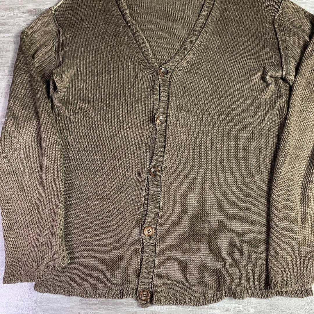 美品 PAUL SMITH ポールスミス リネン 麻100% カーディガン L