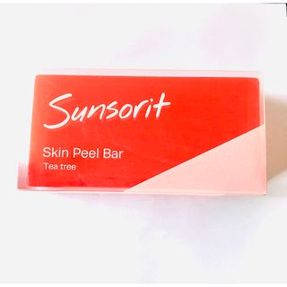 サンソリット(sunsorit)の【サンソリット】スキンピールバー　ティートゥリー　赤　135g(洗顔料)