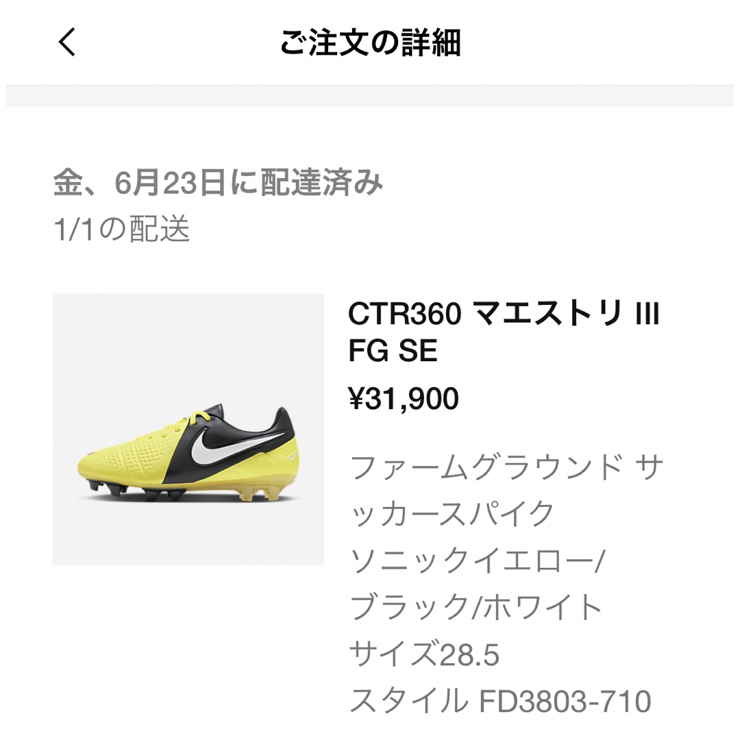 NIKE(ナイキ)のNike ナイキ　CTR360マエストリⅢ FG(復刻版) 28.5cm スポーツ/アウトドアのサッカー/フットサル(シューズ)の商品写真