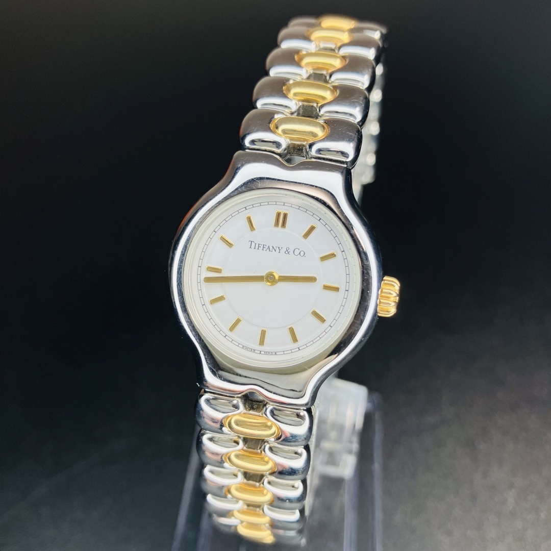【美品 可動品】 ティファニー 腕時計 ティソロ レディース 18K ゴールド