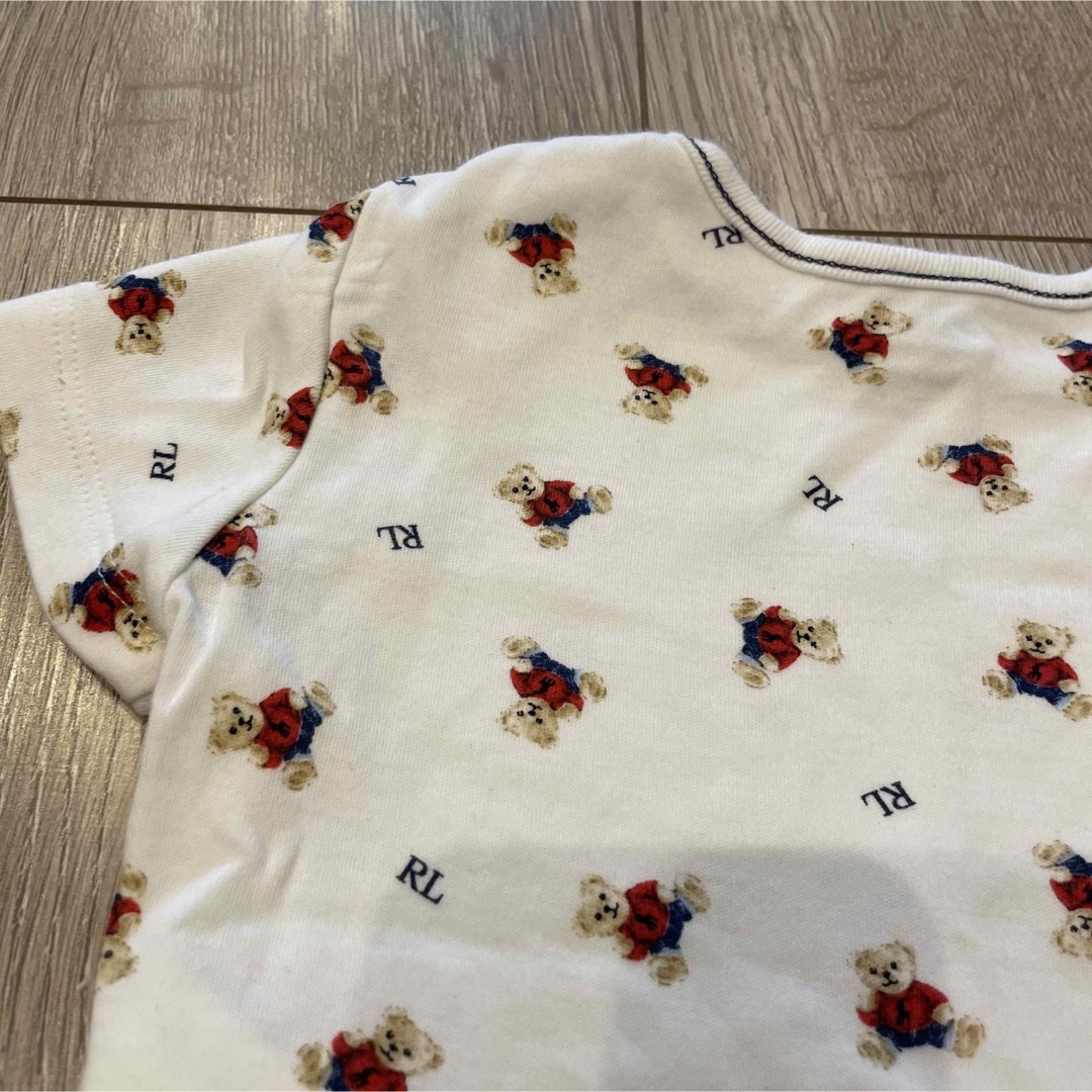 POLO RALPH LAUREN(ポロラルフローレン)の美品！ラルフローレン ベビー　ロンパース　ポロベア柄 キッズ/ベビー/マタニティのベビー服(~85cm)(ロンパース)の商品写真