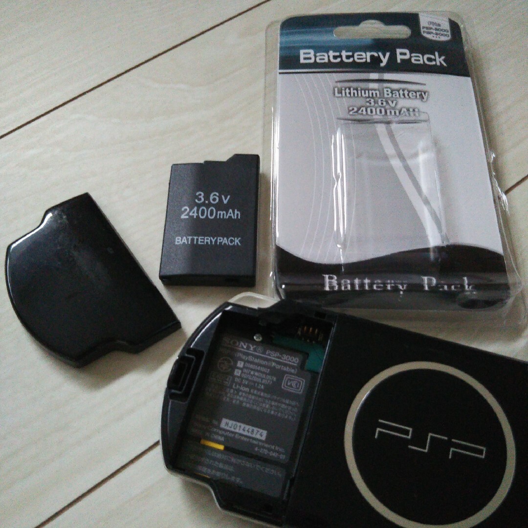 PlayStation Portable - 超美品⭐️psp3000本体♪黒。新品バッテリー