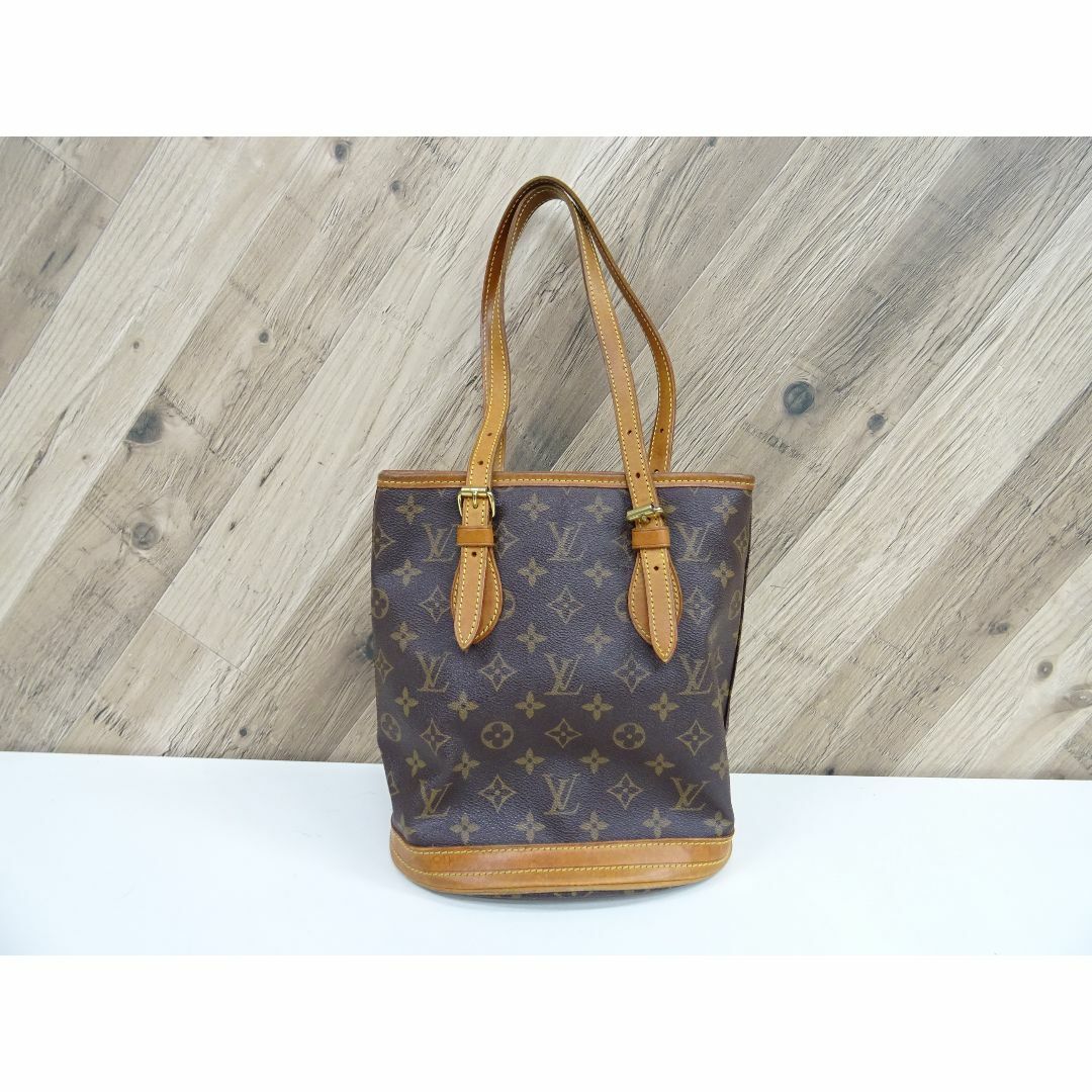LOUIS VUITTON - KHA003 / ヴィトン モノグラム バケット PM ハンドバッグ