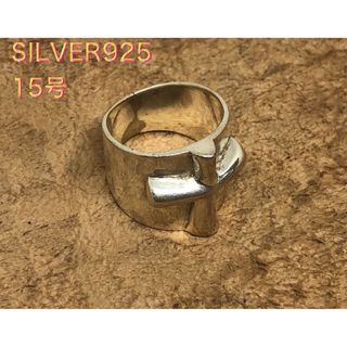 クロス型リング　シルバー925リング  十字架指輪　silver925幅広　Aふ(リング(指輪))