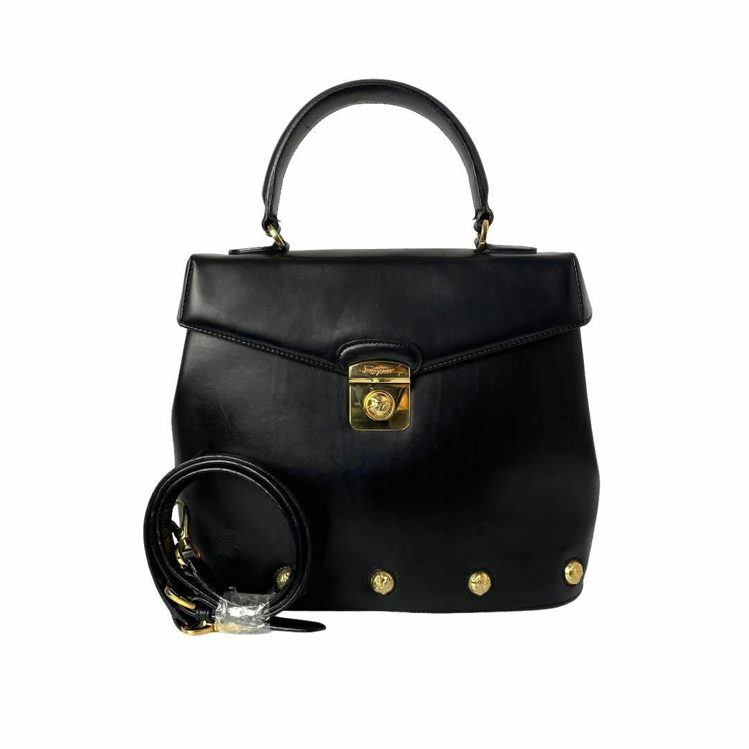 Salvatore Ferragamo - 【美品】サルヴァトーレフェラガモ 黒レザー