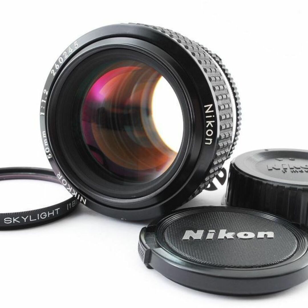 超美品 NIKON NIKKOR AI-S 50mm f1.2 MF Y475-