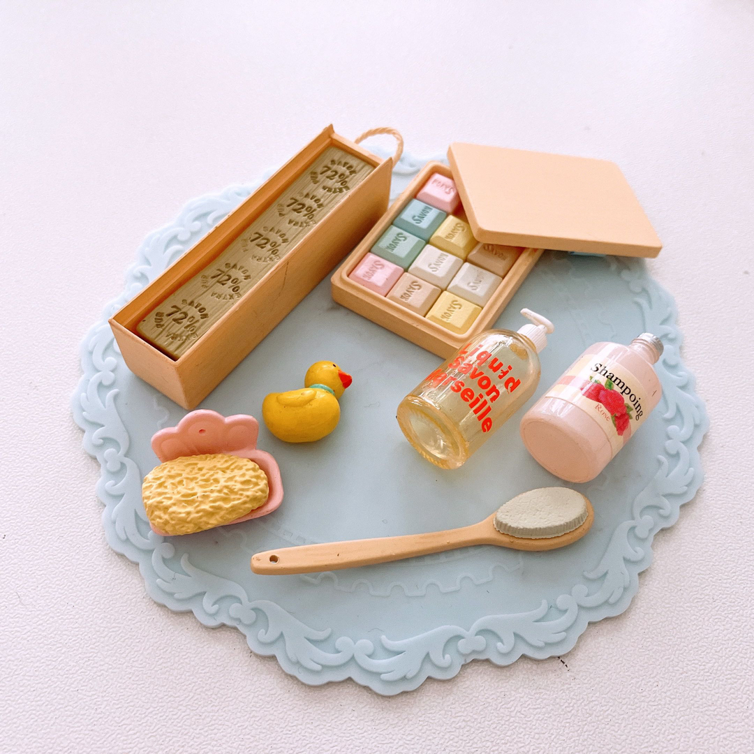 廃盤品希少、ぷちサンプル、リーメント、ミニチュア、お風呂セット
