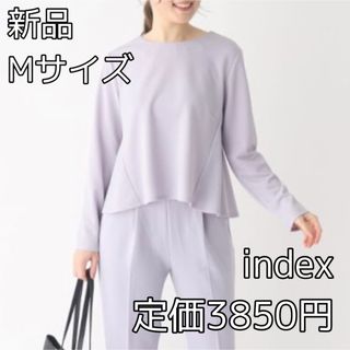 インデックス(INDEX)の3566⭐︎index⭐︎セットアップ対応 ストレッチペプラムトップス(カットソー(半袖/袖なし))