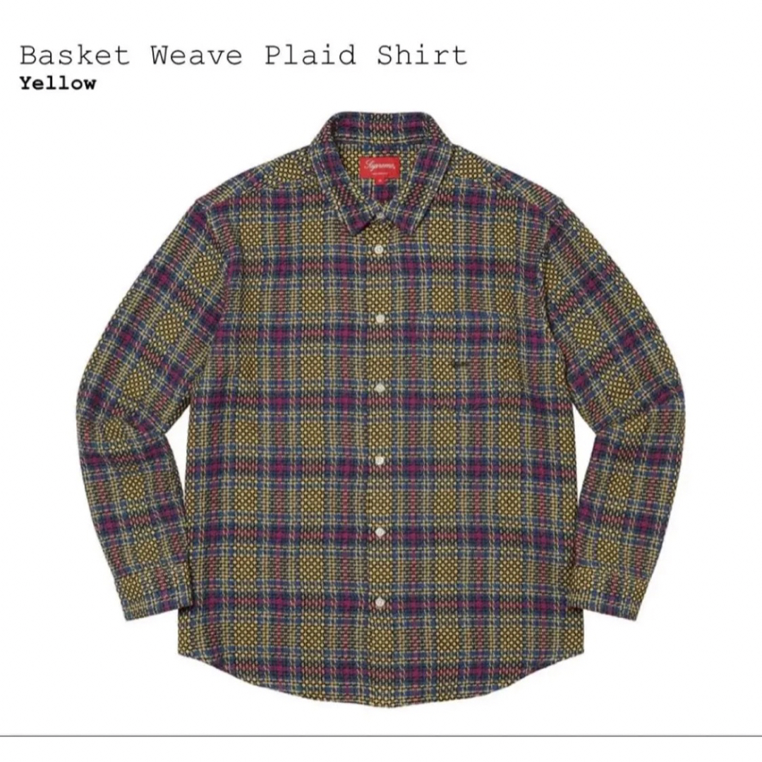 Supreme basket weave plaid shirt 23 ss