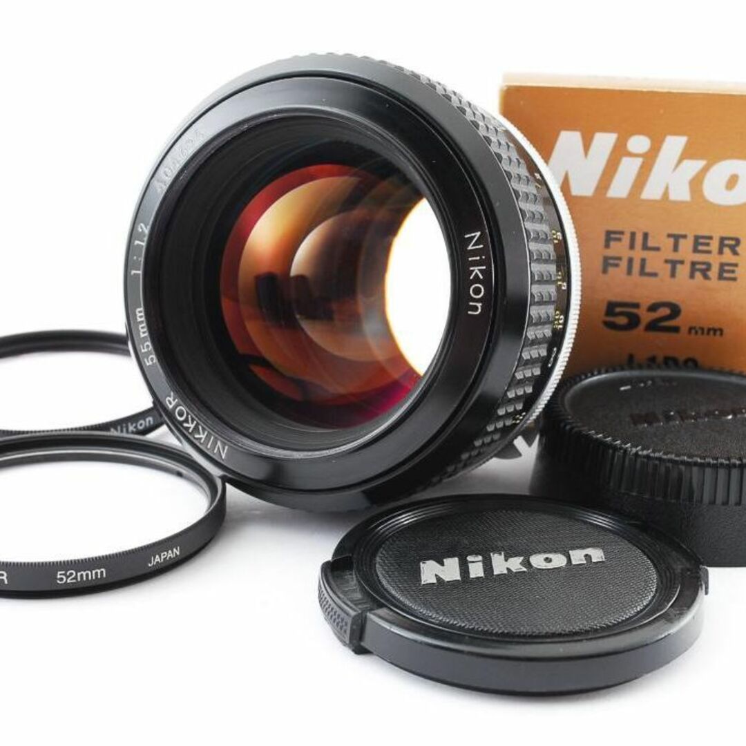 超美品 ニコン AI NIKKOR 55mm f1.2 MF　レンズ　A391