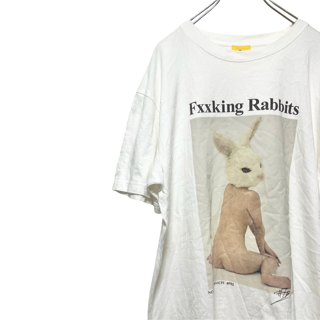 510562● FR2 ラメ Tシャツ M エフアールツー ロゴ ホワイト