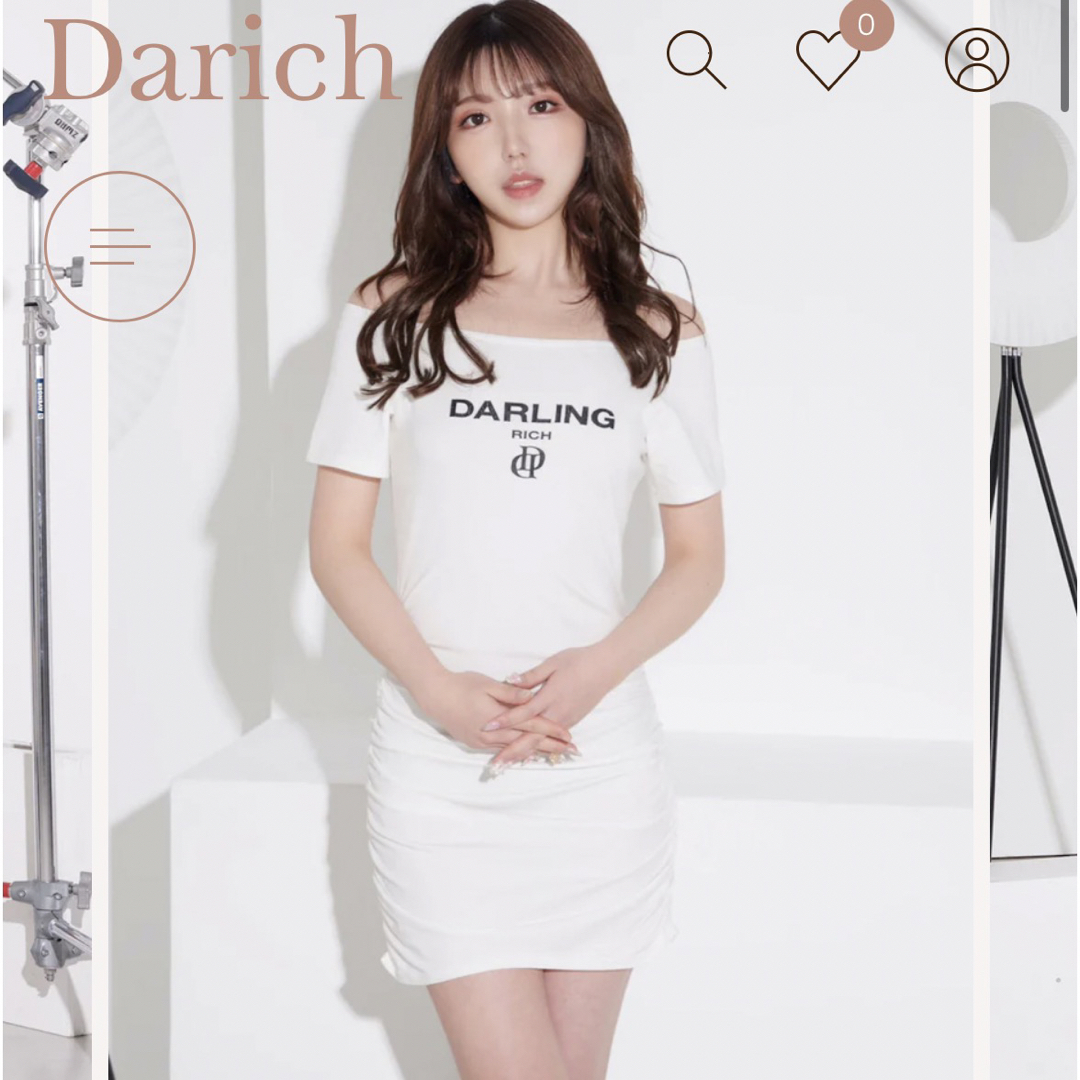 darich オフショルカットミニワンピースワンピース