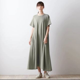 ベルメゾン(ベルメゾン)のベルメゾン 1枚でさまになる Tシャツロングワンピース Lサイズ   2枚セット(ロングワンピース/マキシワンピース)