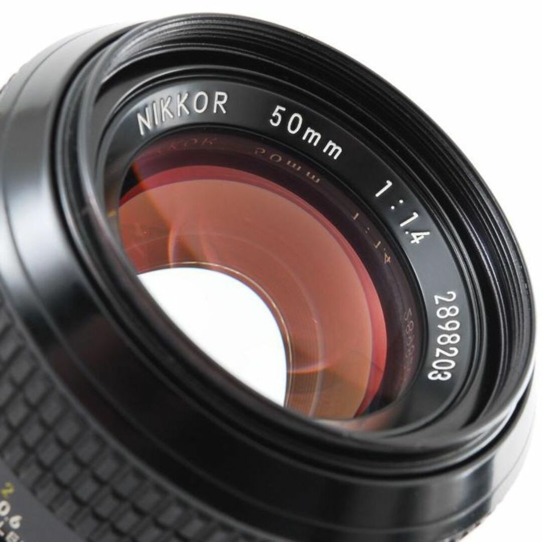 超美品 NIKON NIKKOR 50mm f1.4 MF　レンズ　Y842