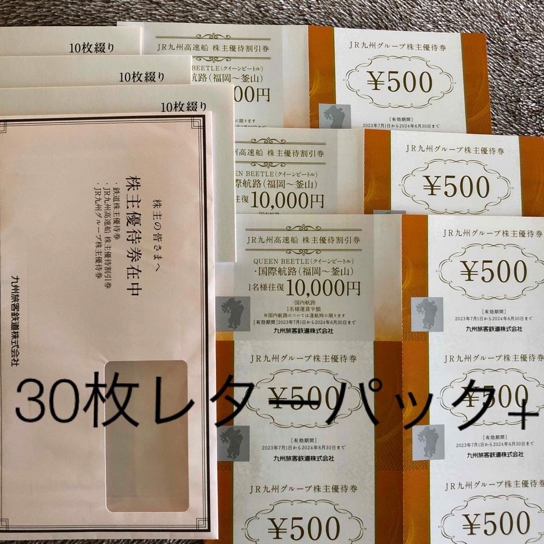 最新　３０枚ほか　九州旅客鉄道株式会社　株主優待