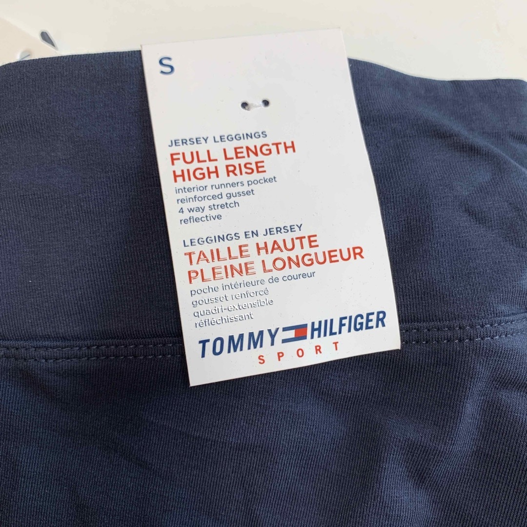 TOMMY HILFIGER(トミーヒルフィガー)の【新品】トミー スポーツ ロゴ レギンス ネイビー S レディースのレッグウェア(レギンス/スパッツ)の商品写真