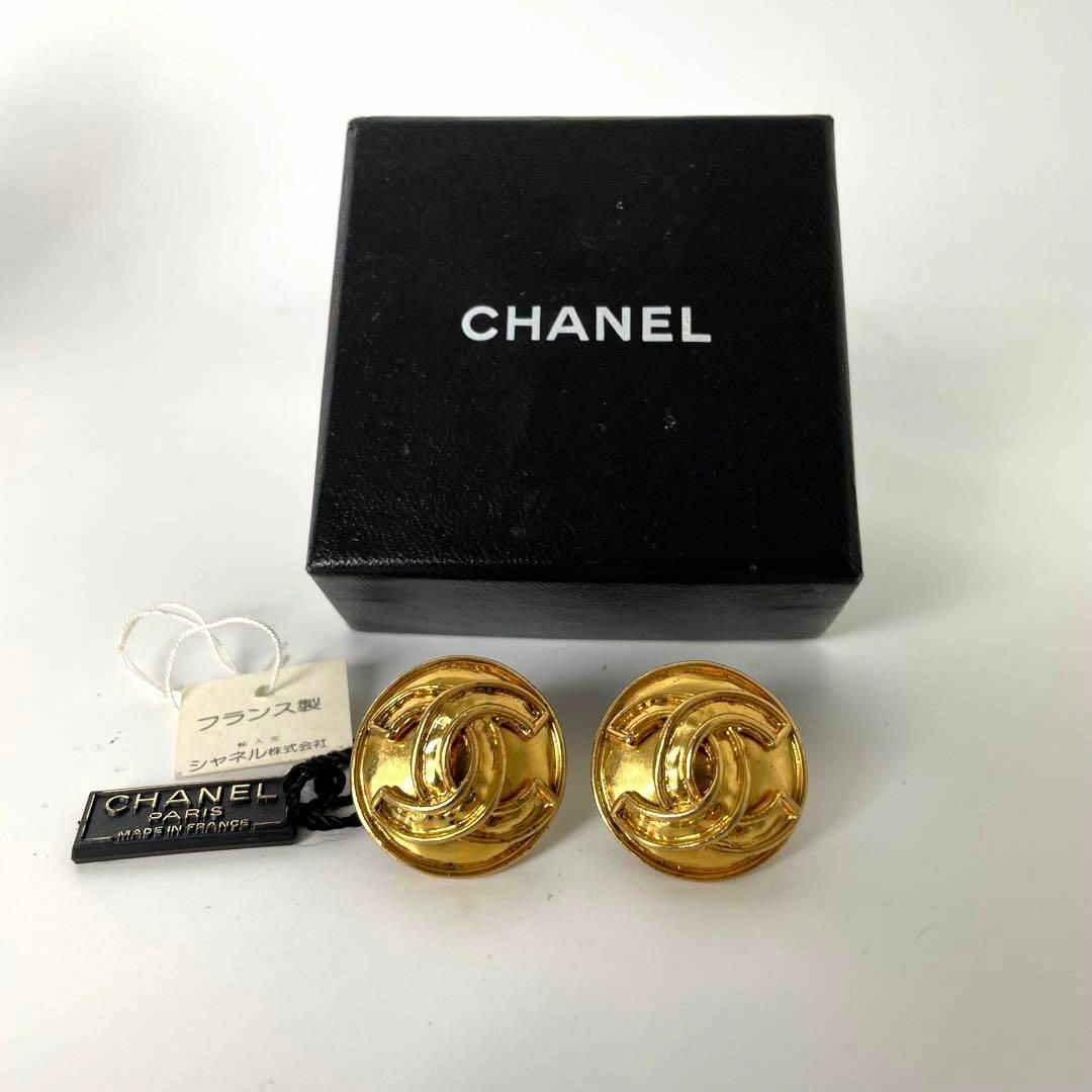 【美品・箱付】シャネル　CHANEL ヴィンテージ　ココマーク　イヤリング