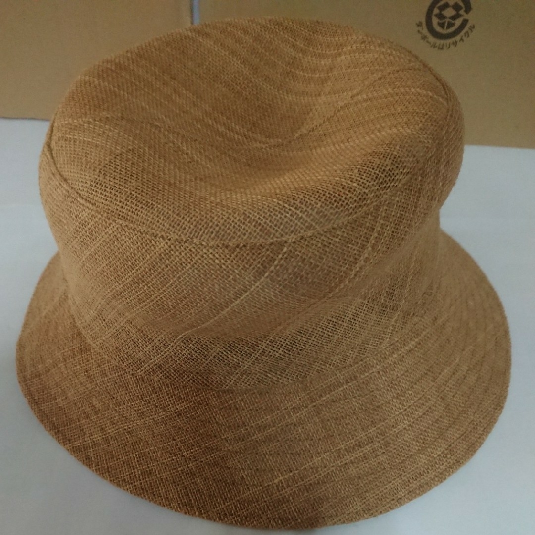 日本最古の織物　しな織手作り一点物　シャポーすだの麦わら帽子帽子