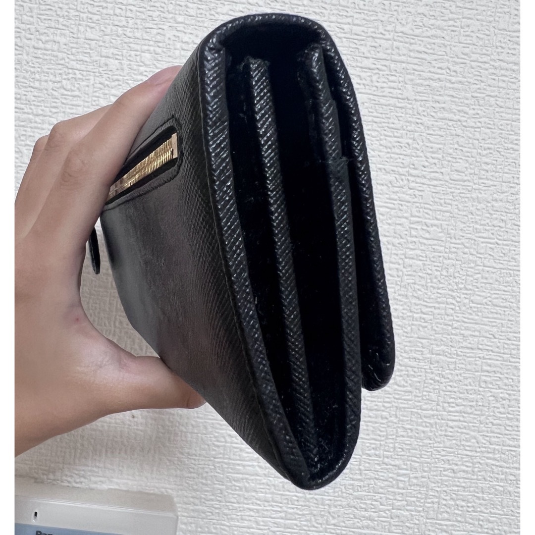 プラダ 長財布 黒 くろ サフィアーノ レディース PRADA 1MH132