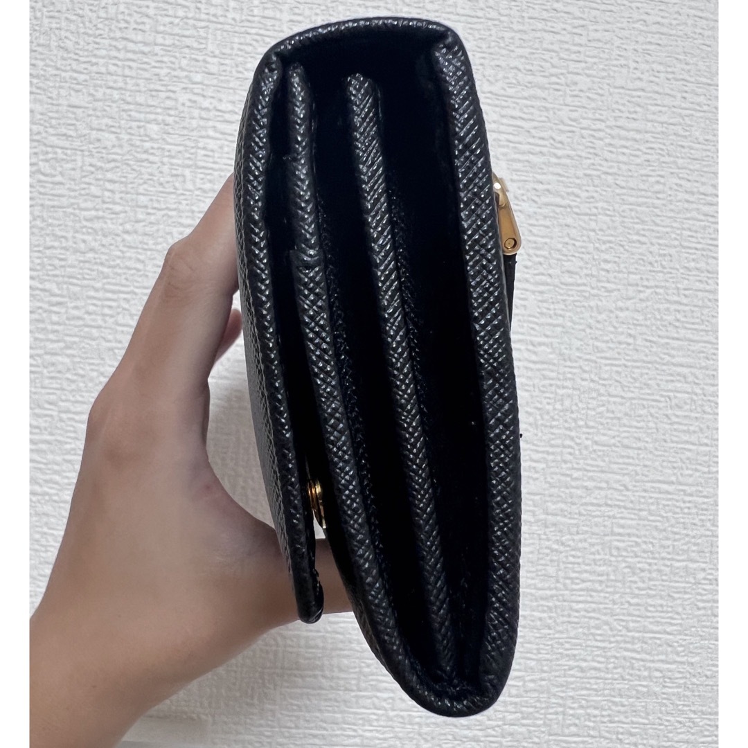 プラダ 長財布 黒 くろ サフィアーノ レディース PRADA 1MH132
