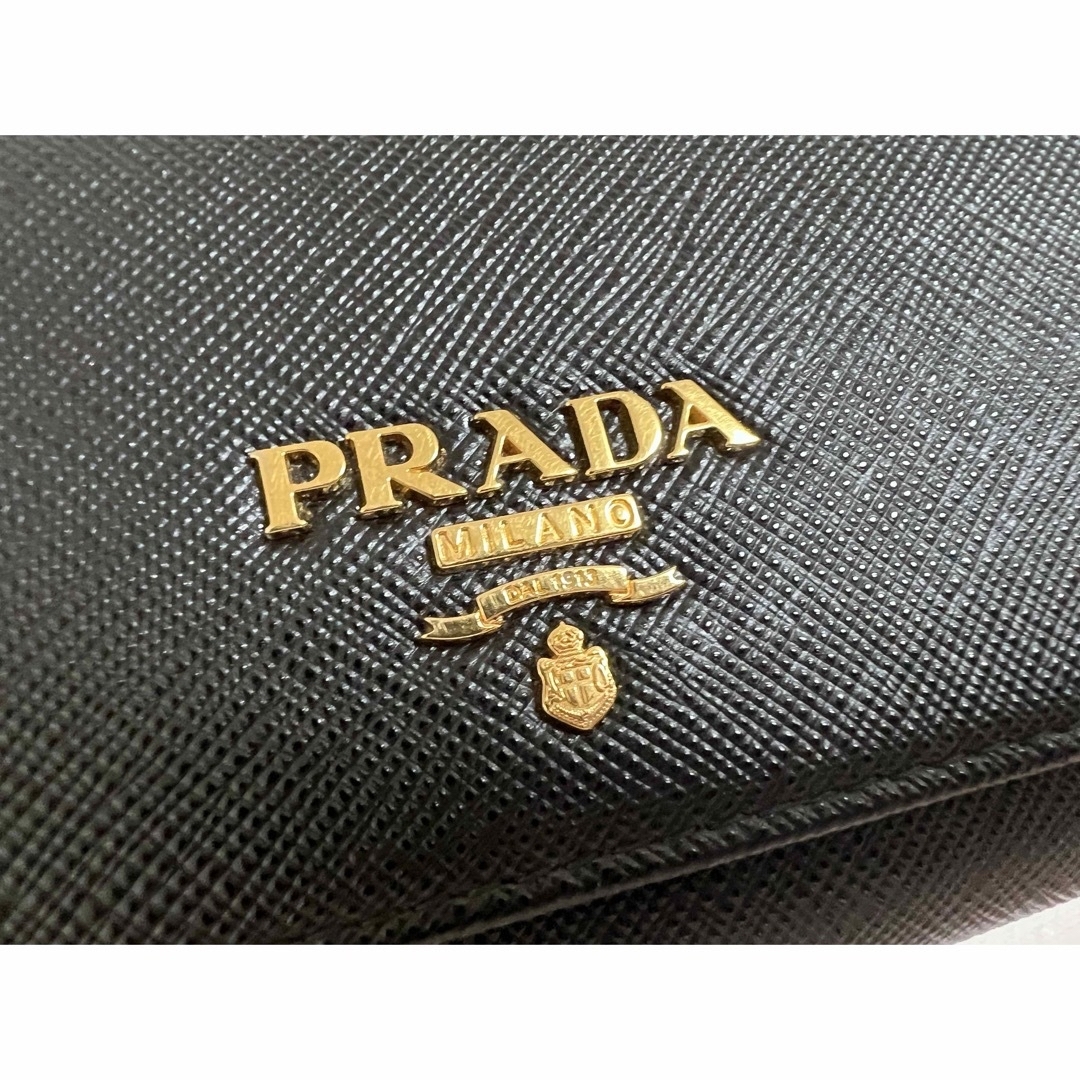 プラダ 長財布 黒 くろ サフィアーノ レディース PRADA 1MH132