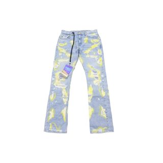 新品未使用 Endless Denim エンドレスデニム ASAP Bari デニムパンツ インディゴ イエロー サイズ34 中古 51919(デニム/ジーンズ)