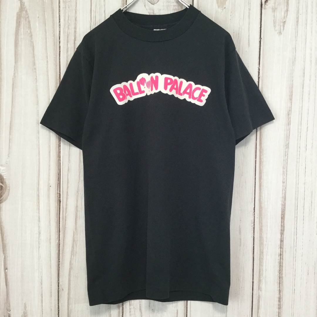 FRUIT OF THE LOOM USA製 フルーツオブザルーム 半袖T 90s ビッグプリント M 黒 古着の通販 by トモ 90s フルーツオブザルーム tシャツ USA製 M グレー アート