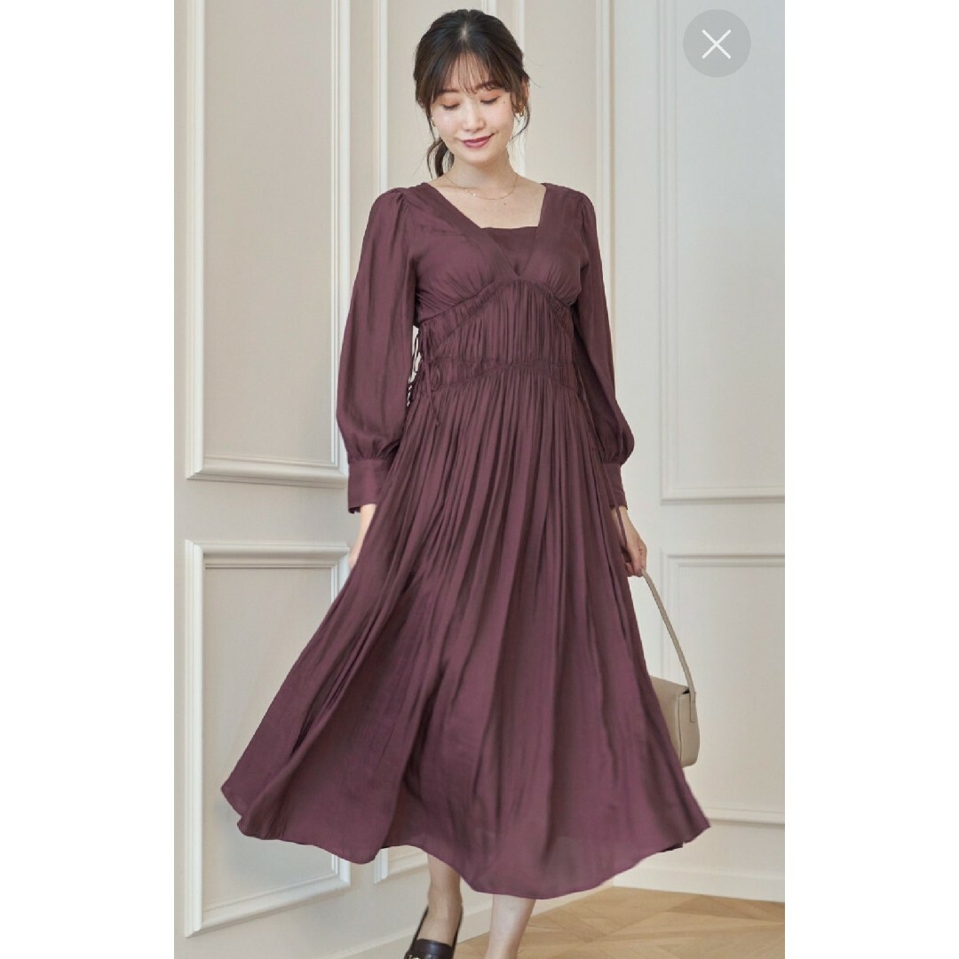 美品 Herlipto Side Bow Vintage Twill Dress