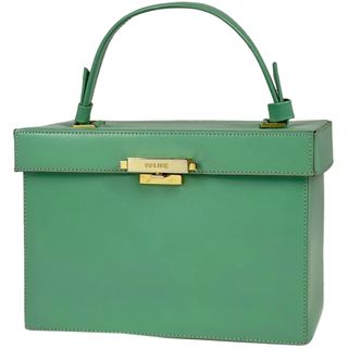 人気 【美品】セリーヌ ショルダーバッグ サークルロゴ ゴールド金具