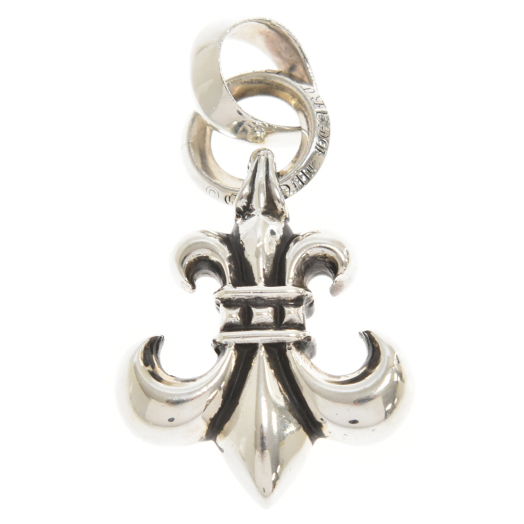 CHROME HEARTS クロムハーツ BS FLUER w/BALE/BSフレアペンダント Wベイル/ペンダントネックレストップ シルバー