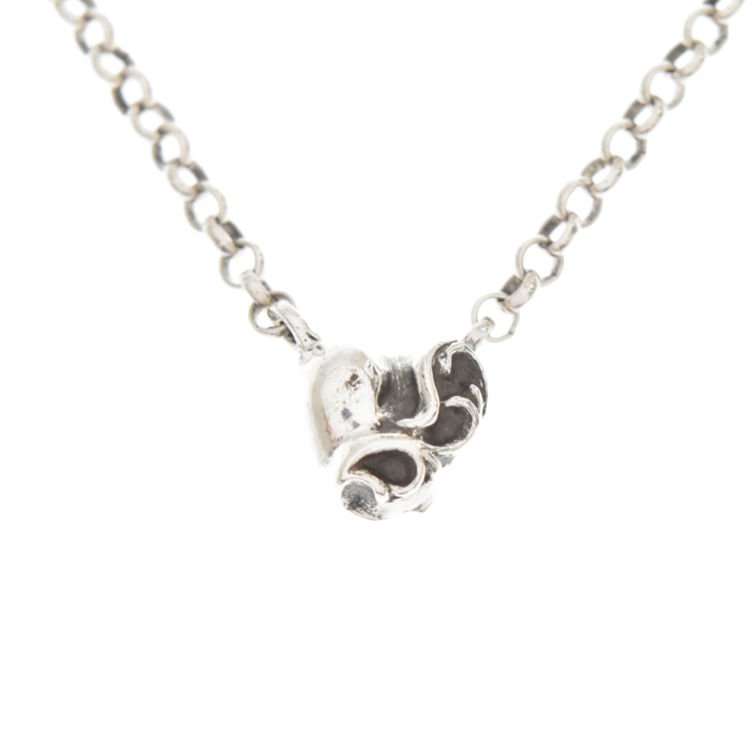 CHROME HEARTS クロムハーツ HEART ROLL CHAIN 16 ハートロールチェーンネックレス シルバー