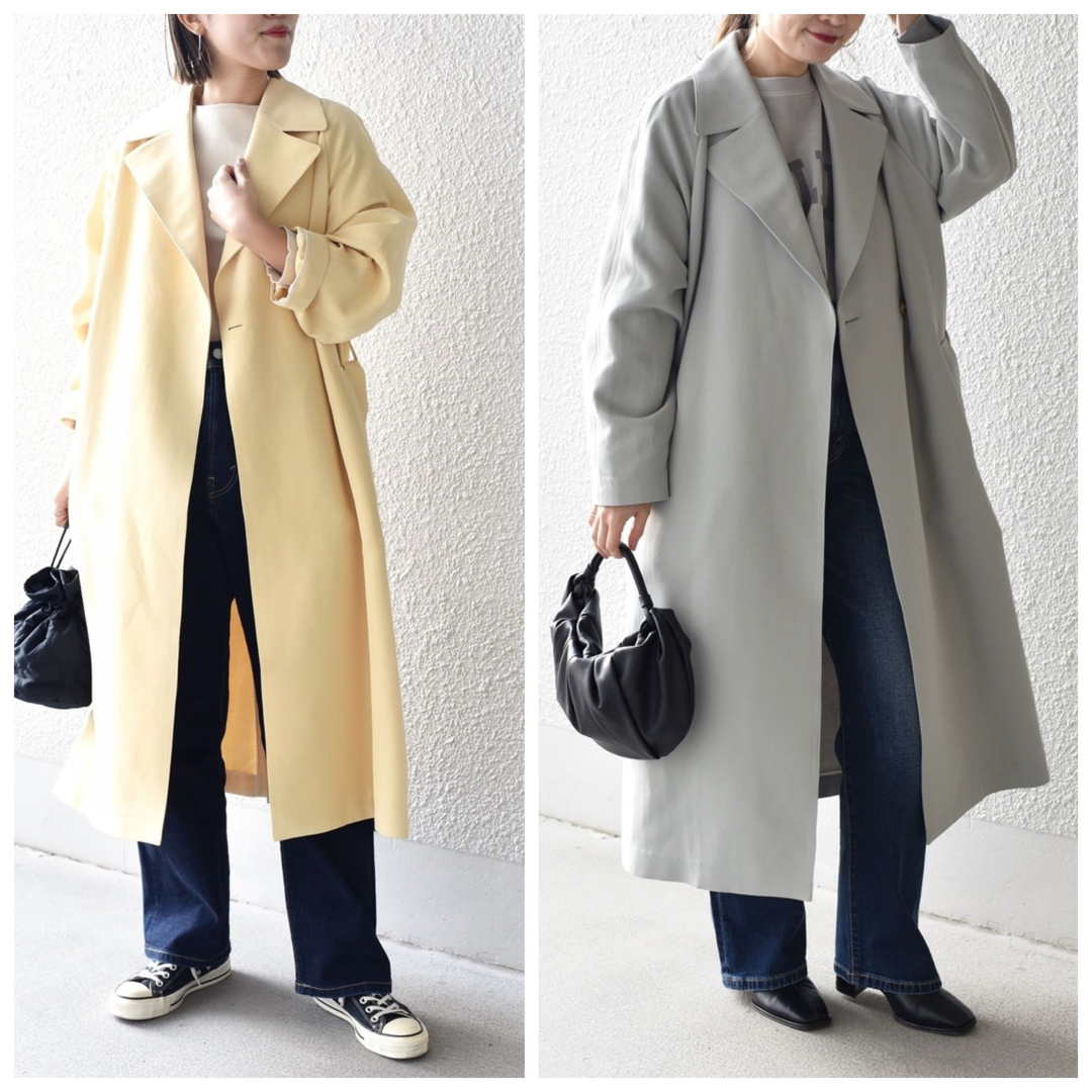 美品 SHIPS オーバートレンチコート 定価33900円 38 7