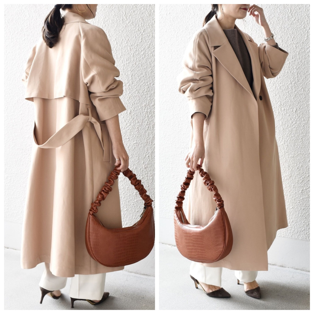美品 SHIPS オーバートレンチコート 定価33900円 38 6