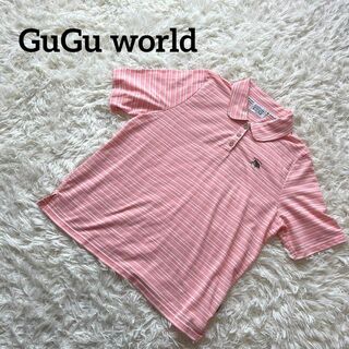 GuGu world 3L 大きいサイズ　ピンク　半袖　ボーダー　かわいい(Tシャツ(半袖/袖なし))