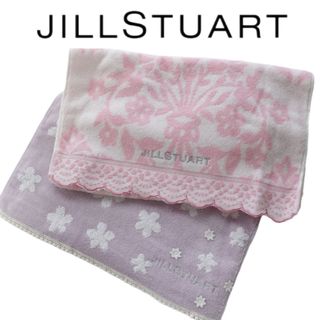 ジルスチュアート(JILLSTUART)の❤新品タグ付き ジルスチュアート フェイスタオル【お花柄】2枚セット❤(ハンカチ)