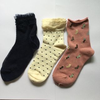 クツシタヤ(靴下屋)の靴下屋　タビオ★ソックス3足セット　22-24cm(ソックス)