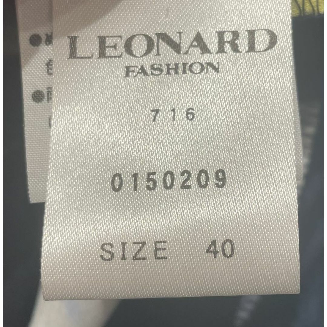 未使用 197225 LEONARD レオナール ワンピース 花柄 ドレス