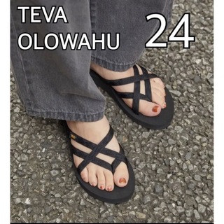 テバ(Teva)のteva テバ サンダル オロワフ 24cm ブラック 新品未使用(サンダル)