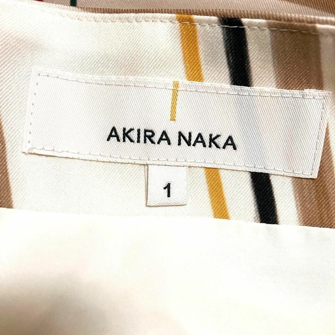 【Akira Naka】 デザイナーズ　アシンメトリー巻きスカート　メガチェック 8
