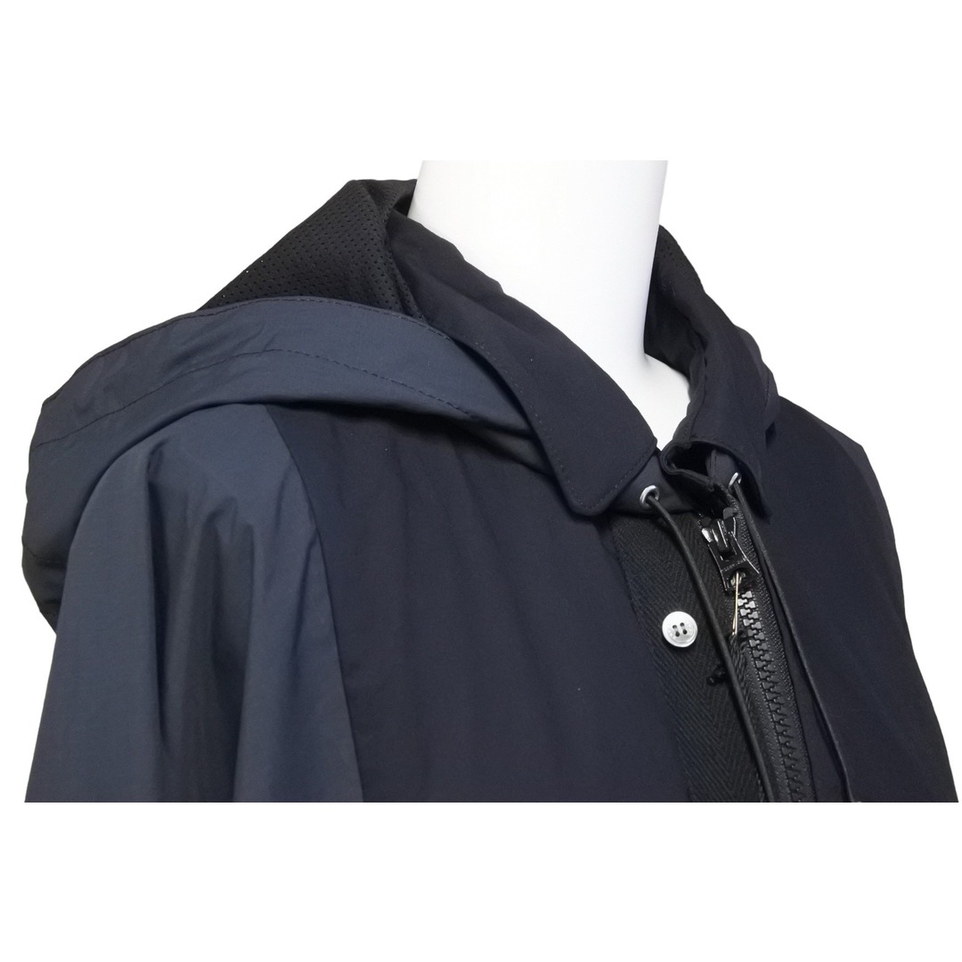 sacai(サカイ)のSacai サカイ ジャケット 21-02582M 21AW メンズ ブラック ネイビー コットン リネン サイズ2 美品 中古 51853 レディースのジャケット/アウター(その他)の商品写真