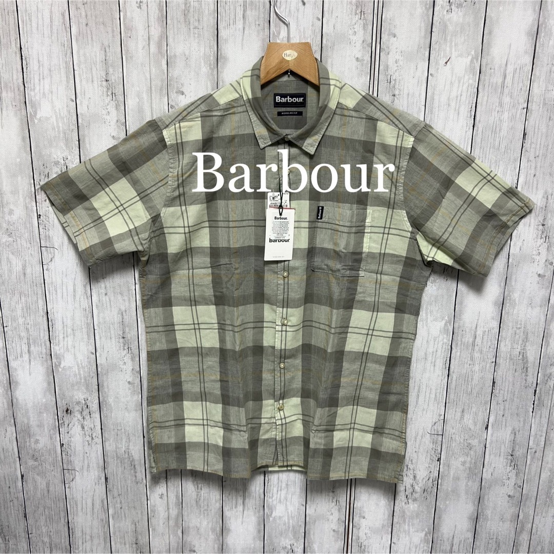 未使用タグ付き！Barbour 半袖シャツ！可愛い！バブアー