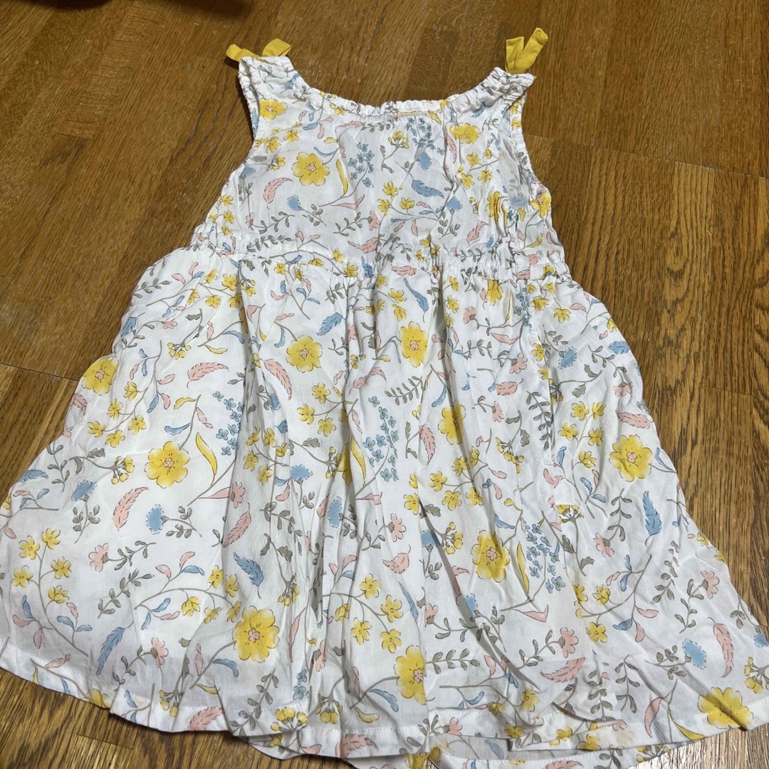 キムラタン(キムラタン)の花柄ワンピース　95センチ キッズ/ベビー/マタニティのキッズ服女の子用(90cm~)(ワンピース)の商品写真