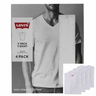 リーバイス(Levi's)の新品 4枚組 S ★ Levis リーバイス メンズ Vネック 半袖 Tシャツ(Tシャツ/カットソー(半袖/袖なし))