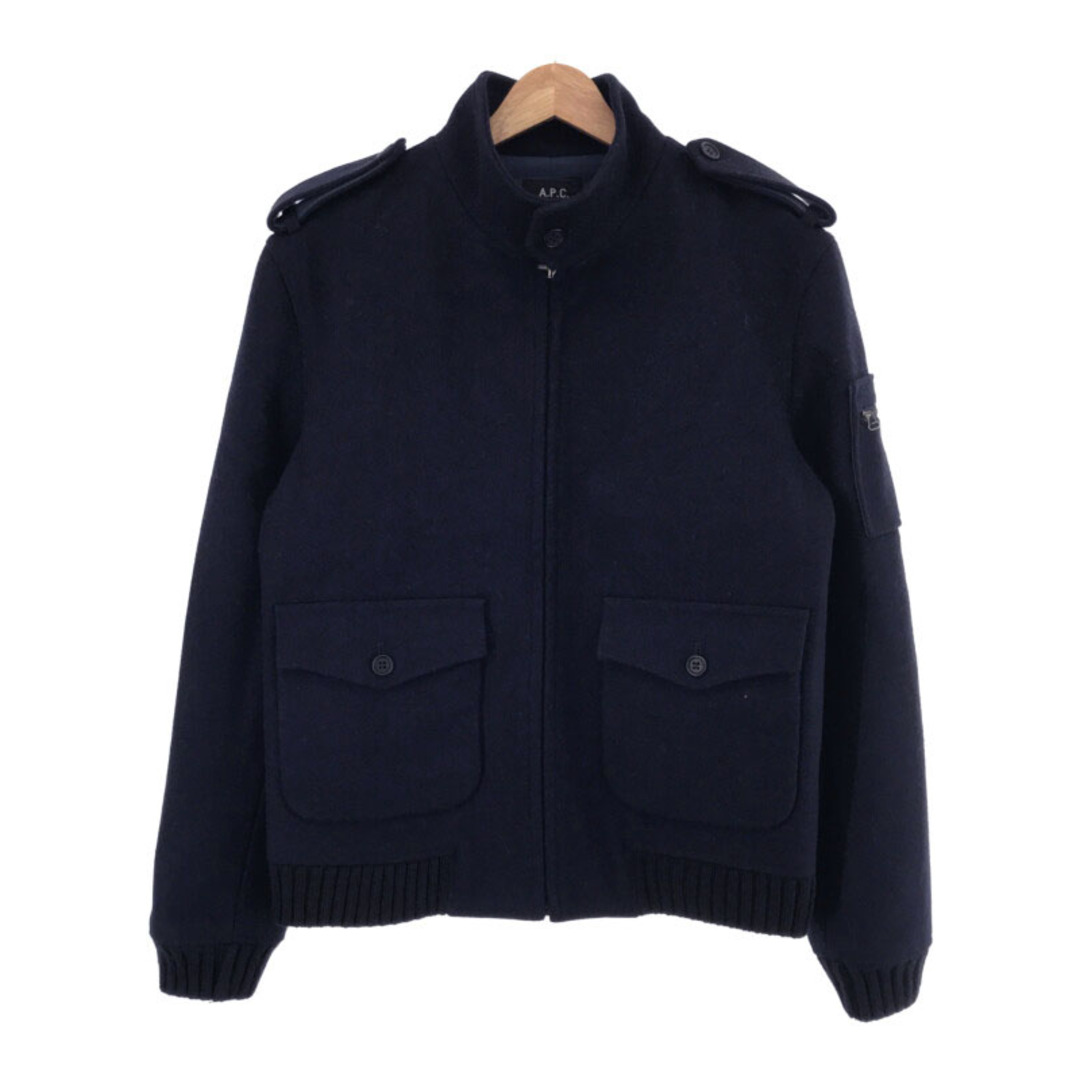 A.P.C アーペーセー ウールハイネックブルゾンメンズ