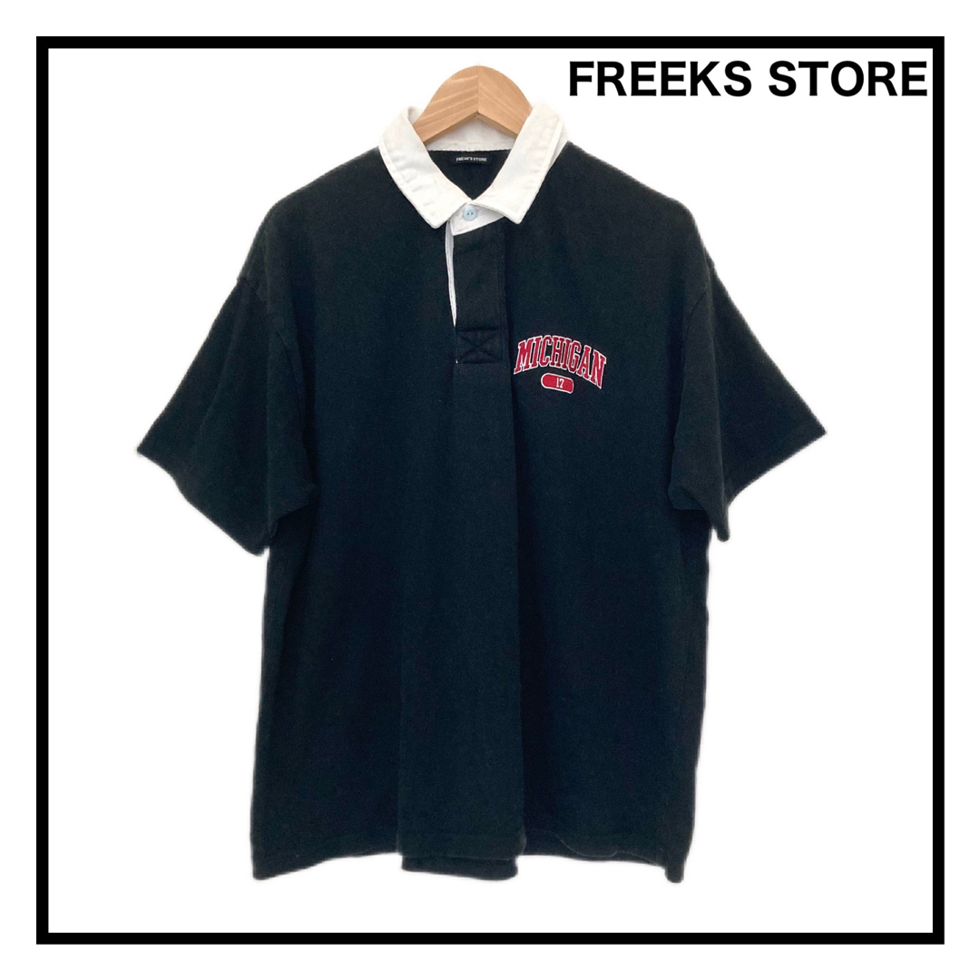 FREAK'S STORE   フリークスストア ポロシャツ 半袖 ブラック ミシガン