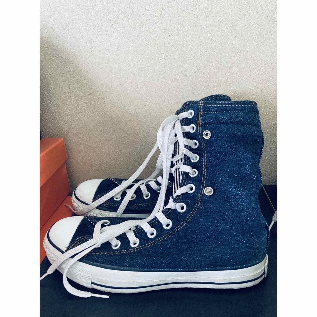 希少CONVERSE ★ALL STARハイカットロング デニム　6 25cm