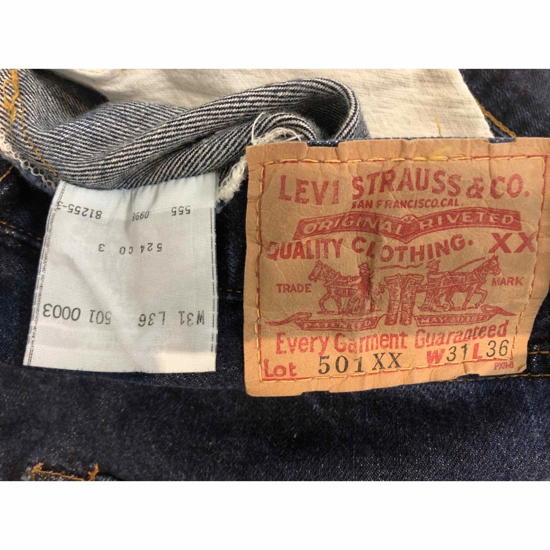 501(ゴーマルイチ)のバレンシア製 90s LEVI'S 501XX 1955 BIG E W31 メンズのパンツ(デニム/ジーンズ)の商品写真